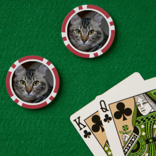 Jetons De Poker Créez Votre Propre Photo Personnalisée de Chat de