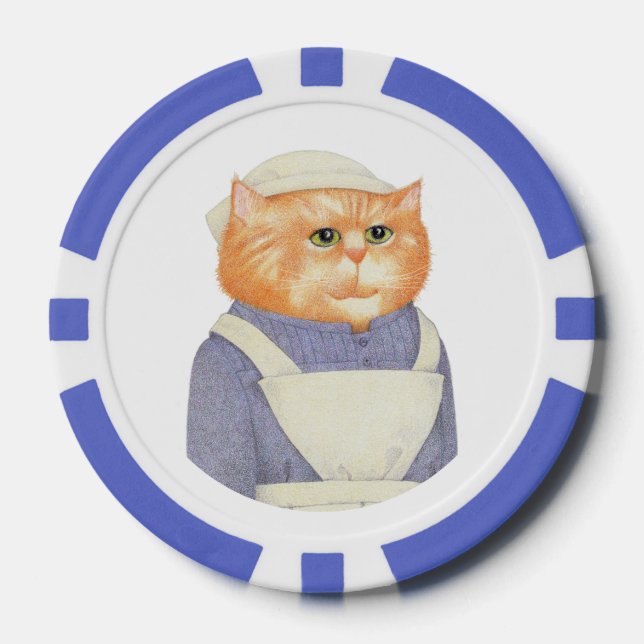Jetons De Poker CUISINER CHAT Poker Chips (Recto)