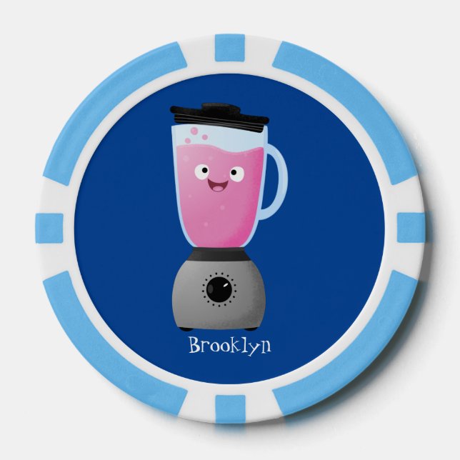 Jetons De Poker Cute happy food mixender cuisine appareil dessin a (Recto)