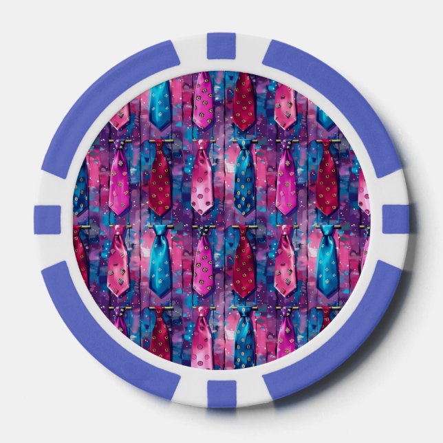 Jetons De Poker Daddy's Ties Poker Chips Set of 10 (Recto)