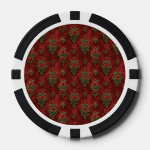 Jetons De Poker Damassé festif