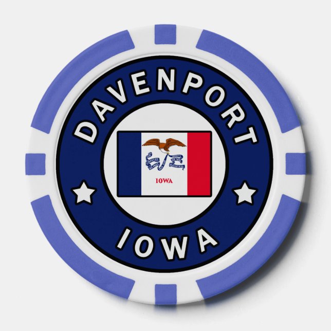 Jetons De Poker Davenport Iowa (Recto)