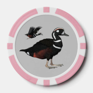 Jetons de poker de canard de harlequin