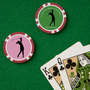 Jetons de poker de la ligue de golf féminin