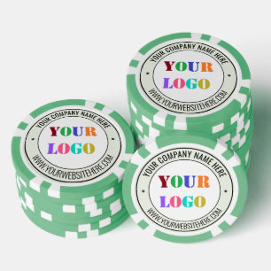 Jetons de poker de société à marque avec logo et t