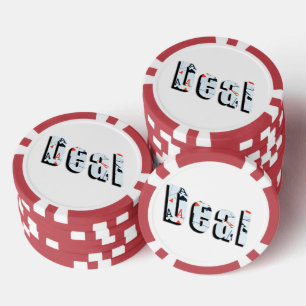 Jetons De Poker Deal : Logo Photo Poker Fabriqué À Partir D'Aces,