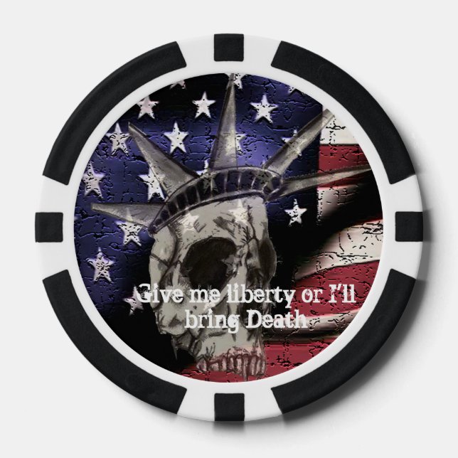 Jetons De Poker Décès ou liberté (Recto)