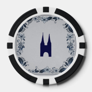 Jetons De Poker Delft blue tile Eastern Gate dans Delft
