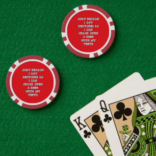 Jetons De Poker Dents pour ouvrir les bouteilles