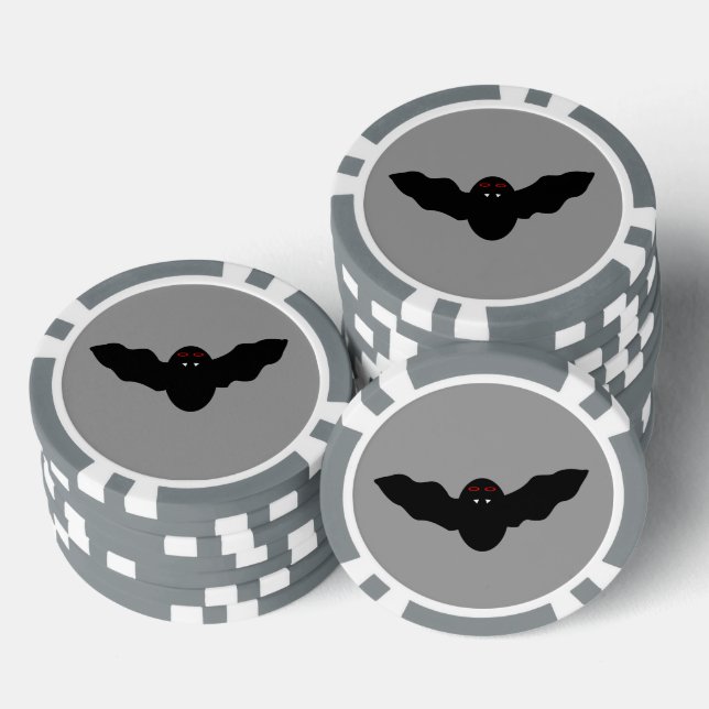 Jetons De Poker Déplaisant Halloween Vampire Bat (Empiler)