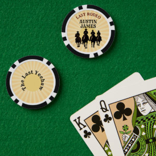 Jetons De Poker Dernière Rodéo Yeehaw Sunset Enterrement de Vie de