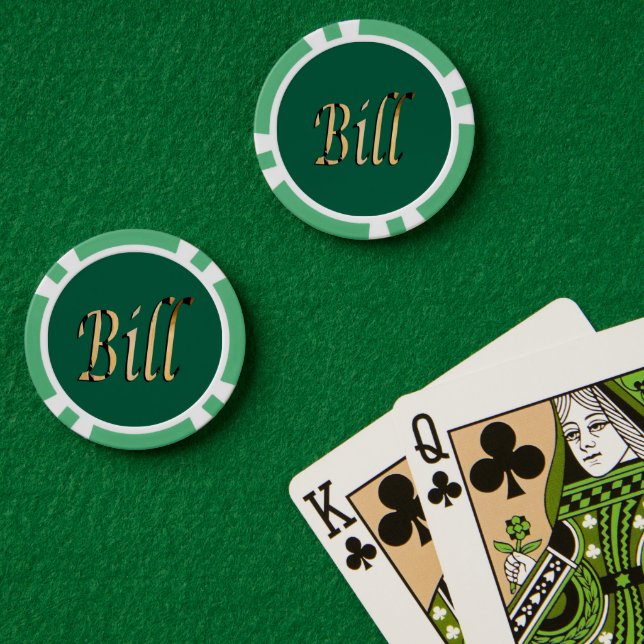 Jetons De Poker Des hommes nommés Bill, (Table de poker (double))