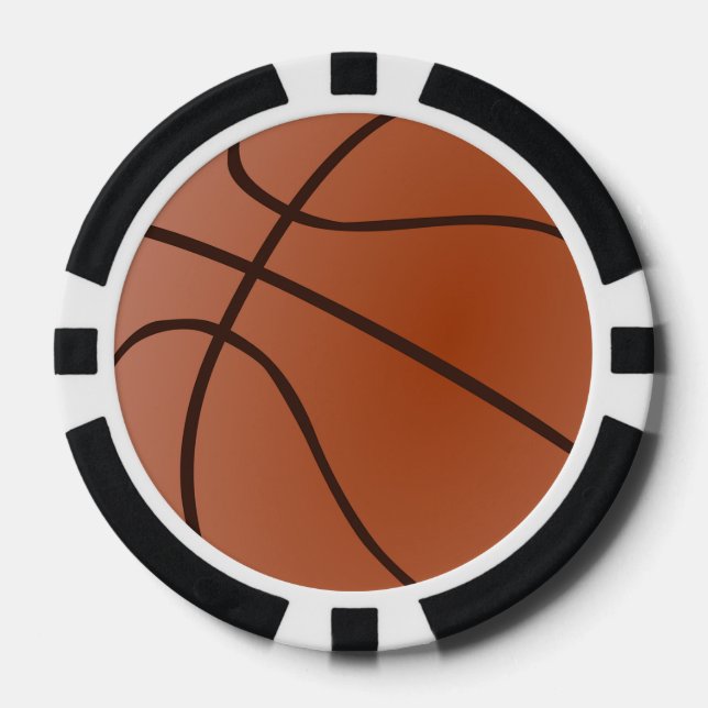 Jetons de poker design basket-ball (Recto)