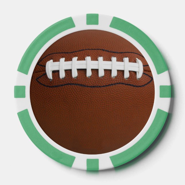 Jetons de poker design football (Recto)