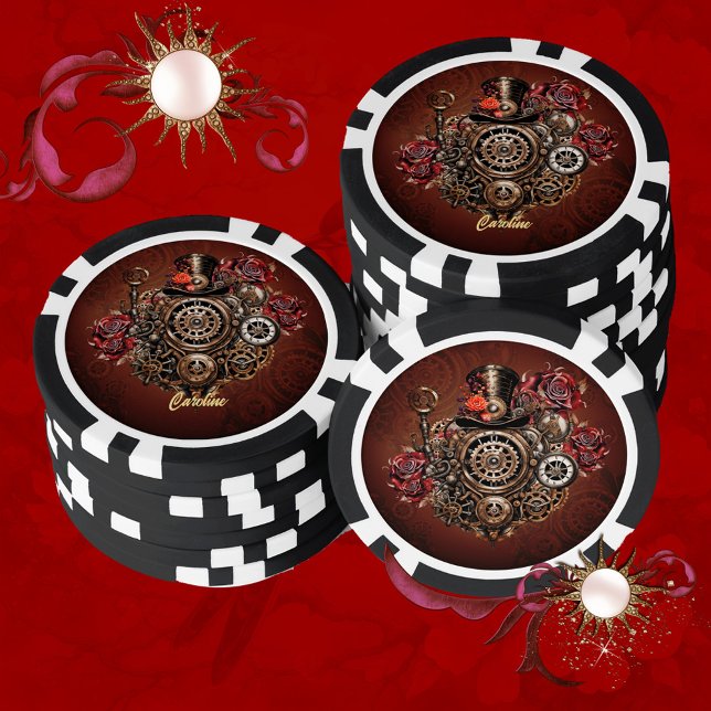 Jetons De Poker Design Steampunk merveilleux (Steampunk design)