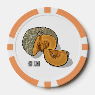 Jetons De Poker dessin animé citrouille