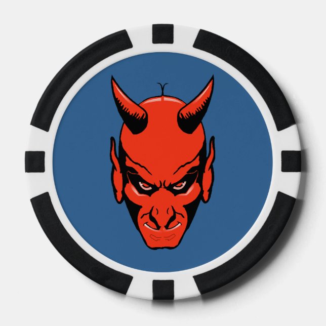 Jetons De Poker Devils Motif principal Poker Chip Gambling Gambler (Recto)