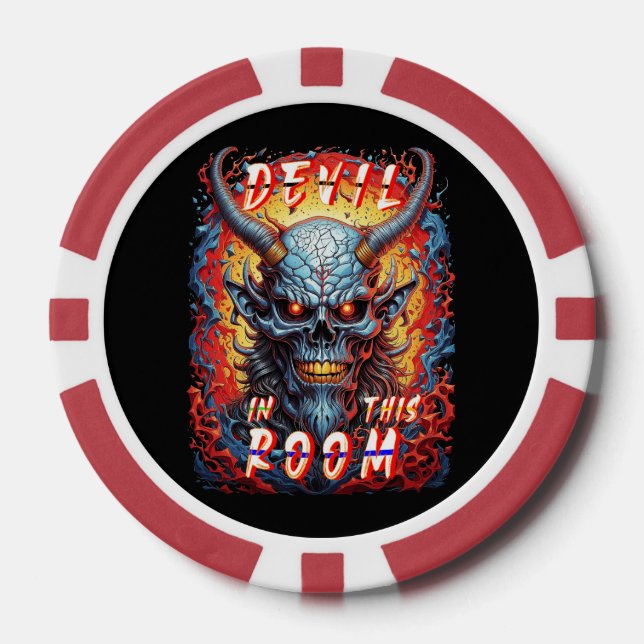 Jetons De Poker Diable dans cette salle (Recto)