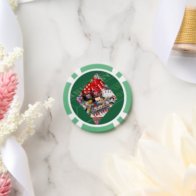 Jetons De Poker Diamond - Las Vegas Jouer Forme de carte (Mariage)