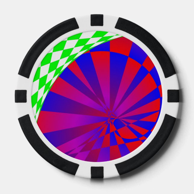 Jetons De Poker Dimensions pliées par Kenneth Yoncich (Recto)