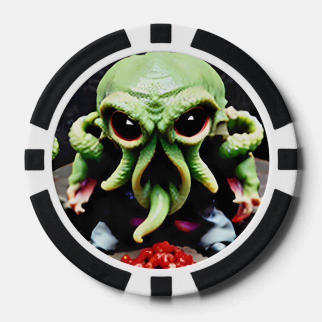 Jetons De Poker Dîner avec Cthulhu (Recto)