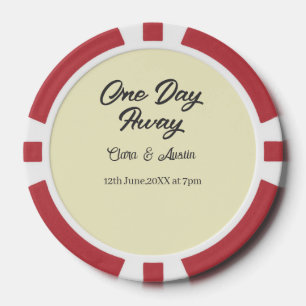 Jetons De Poker Dîner de répétition la veille du nom da