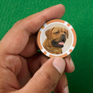 Jetons De Poker Dogue de Bordeaux Peinture - Cute Original Chien A