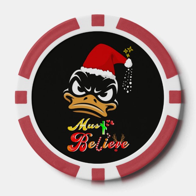 Jetons De Poker Doit Croire Noël (Recto)