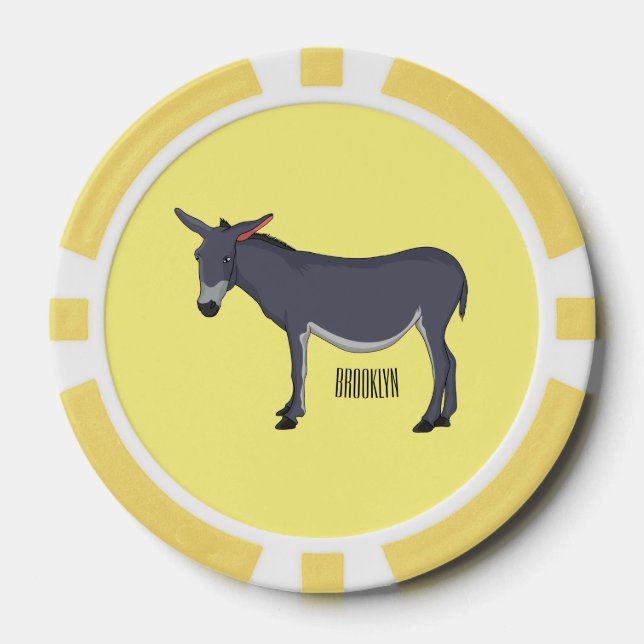 Jetons De Poker Donkey cartoon (Recto)
