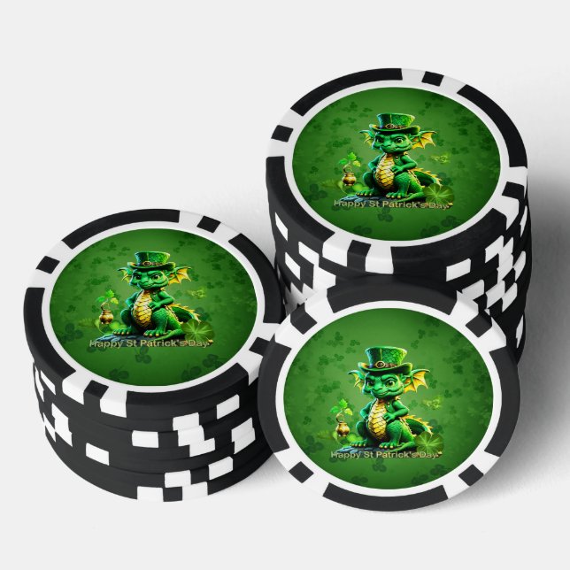 Jetons De Poker Dragon de la Saint-Patrick (Empiler)