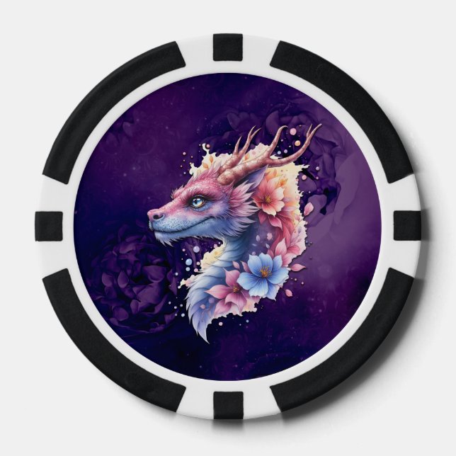 Jetons De Poker Dragon Gardien Douceur.  (Recto)
