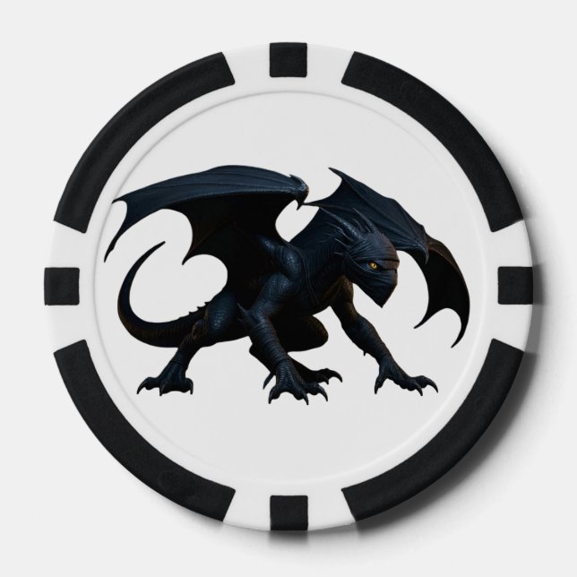 Jetons De Poker Dragon Ninja (Recto)