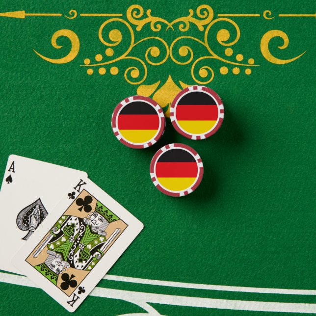 Jetons De Poker Drapeau allemand (Table de poker (pile))