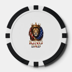 Jetons De Poker Drapeau Américain Papa Lion 