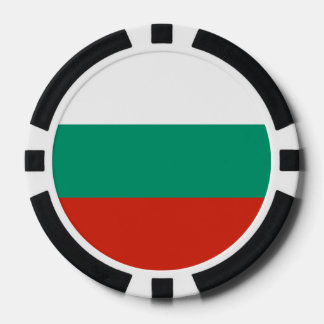 Jetons De Poker Drapeau Bulgarie