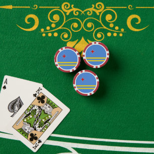 Jetons De Poker Drapeau d'Aruba