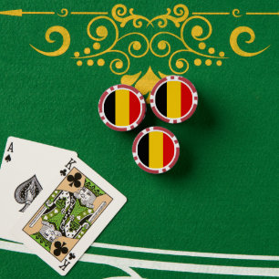Jetons De Poker Drapeau de Belgique