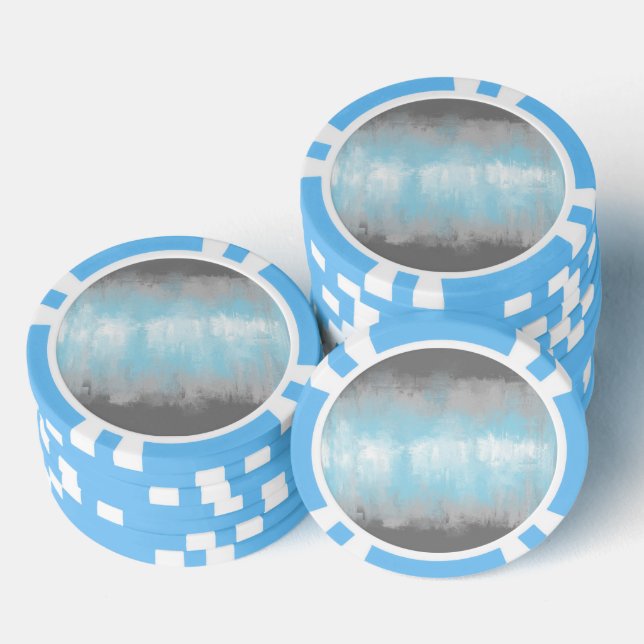 Jetons De Poker Drapeau de fierté demigarçon funky abstrait grunge (Empiler)