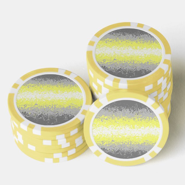 Jetons De Poker Drapeau de fierté demigenre abstrait ondoyant psyc (Empiler)