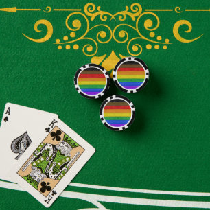 Jetons De Poker Drapeau de fierté gay inclusif SlipperyJoe's à tex