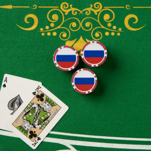Jetons De Poker Drapeau de la Russie