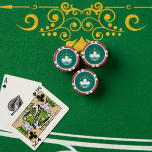 Jetons De Poker Drapeau de Macao