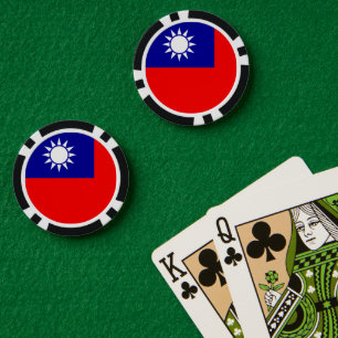 Jetons De Poker Drapeau de Taïwan : République de Chine, Taipei ch