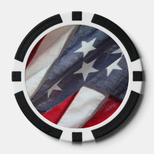 Jetons De Poker Drapeau des États-Unis