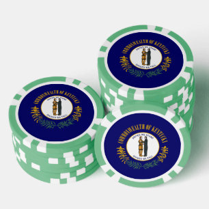 Jetons De Poker Drapeau du Kentucky