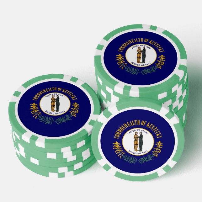 Jetons De Poker Drapeau du Kentucky (Empiler)