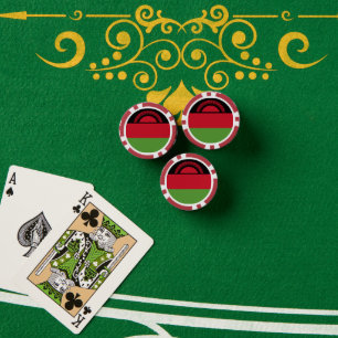 Jetons De Poker drapeau du Malawi