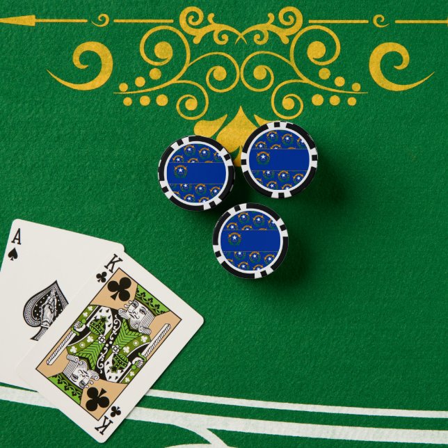Jetons De Poker Drapeau du Nevada (Table de poker (pile))