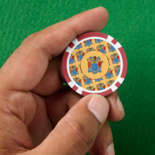 Jetons De Poker Drapeau du New Jersey