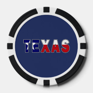 Jetons De Poker Drapeau du Texas